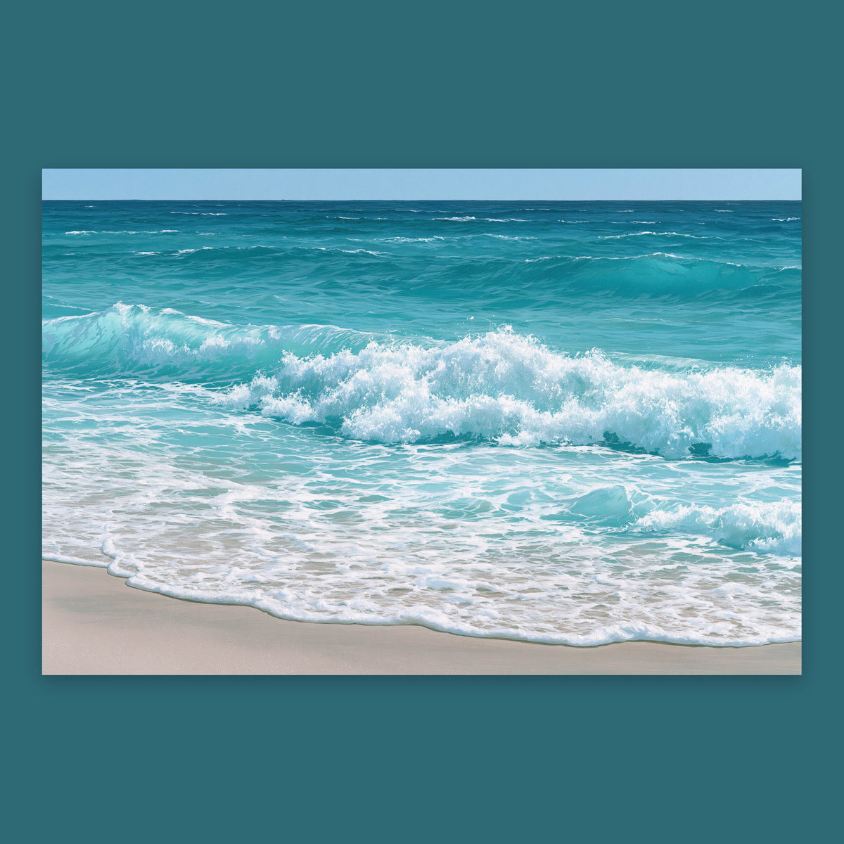 Turquoise Surf flat lay
