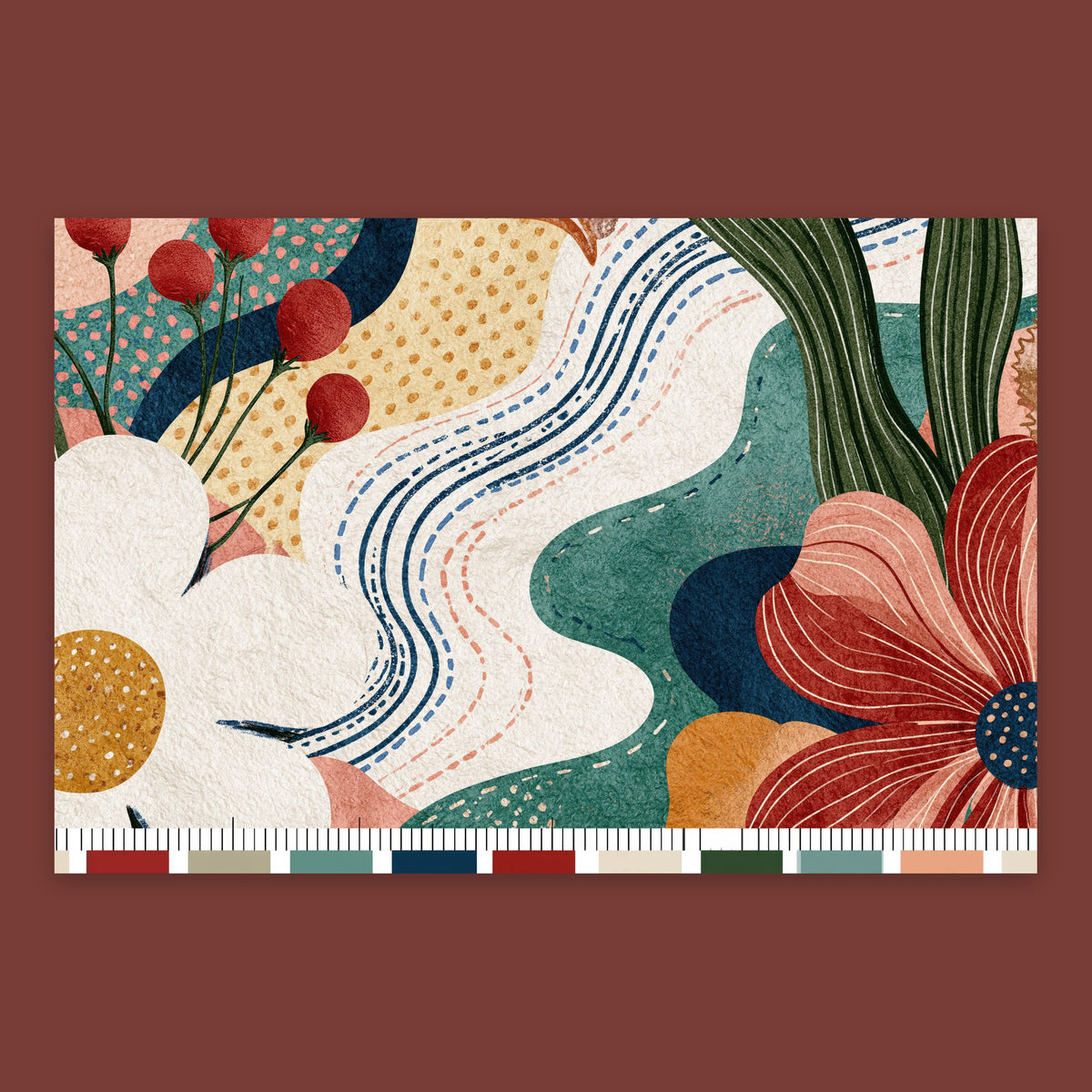 Abstract Garden Path flat lay