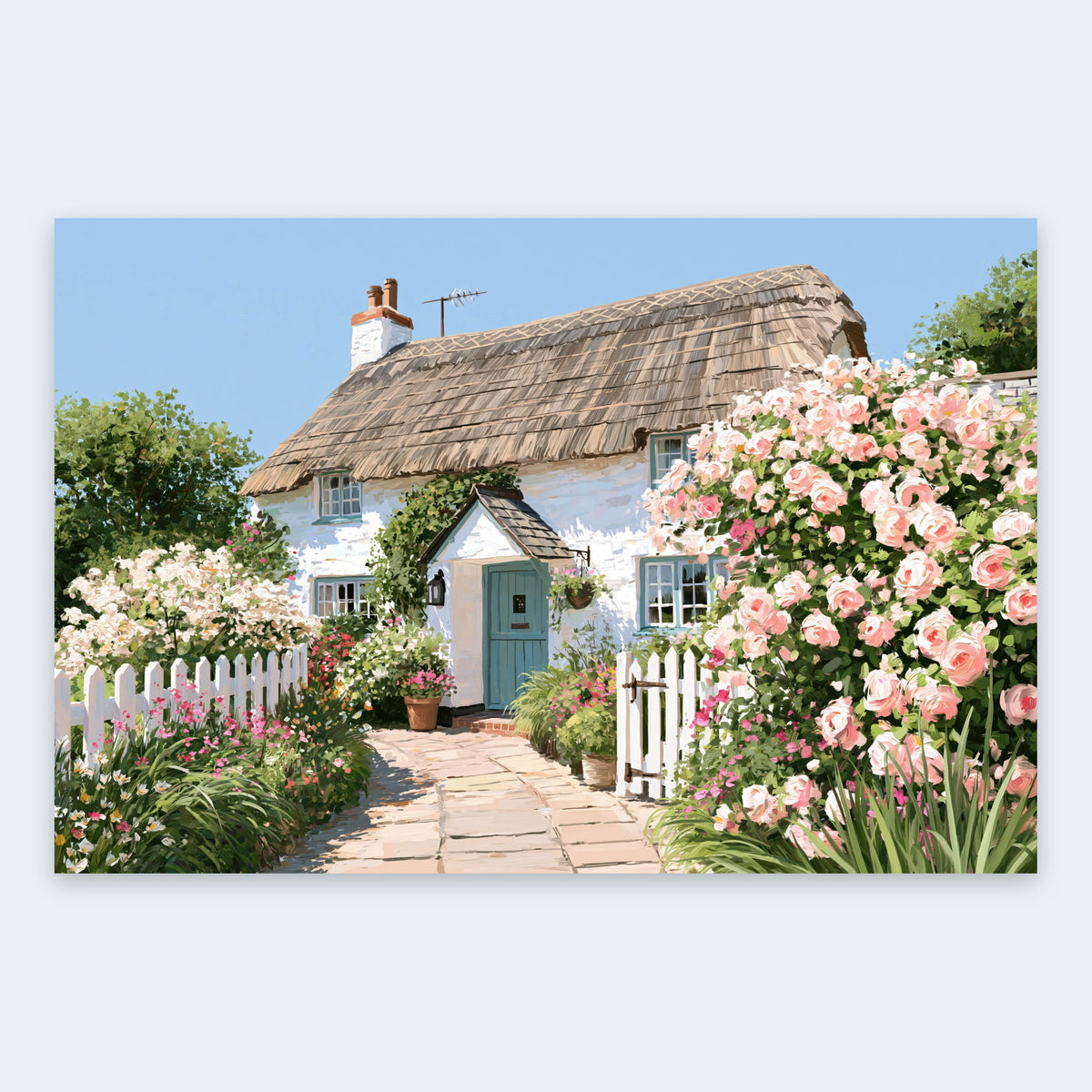 Rose Garden Cottage flat lay