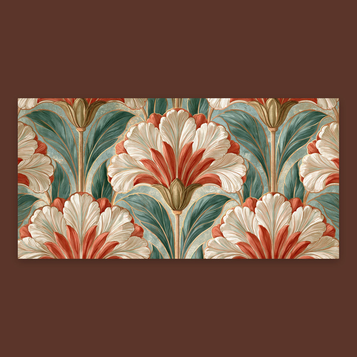 Deco Lily Pattern flat lay