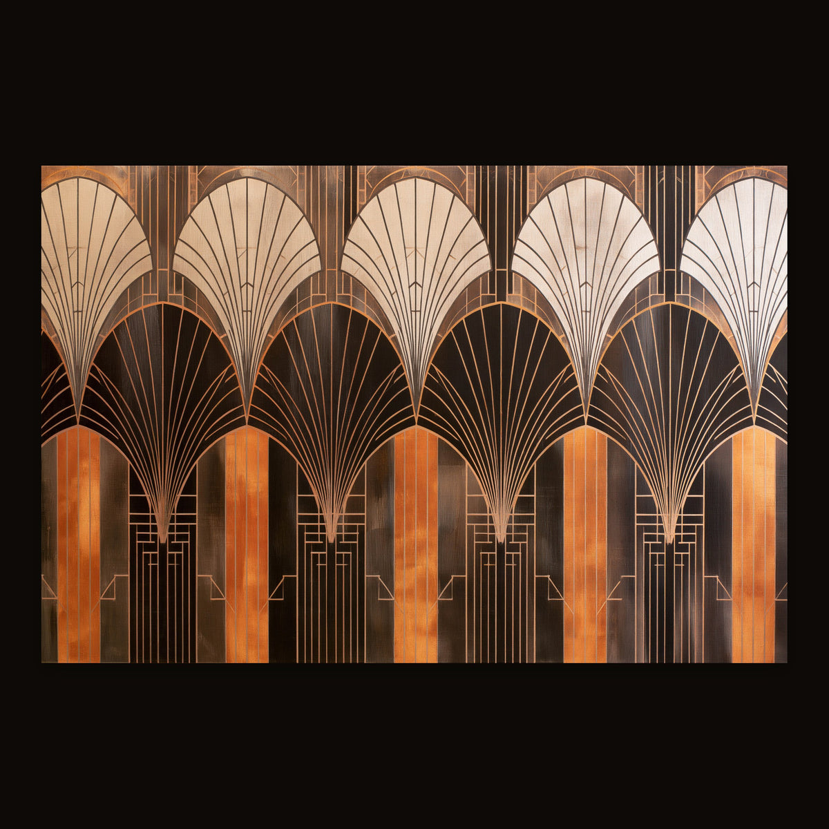 Bronze Arch Pattern flat lay