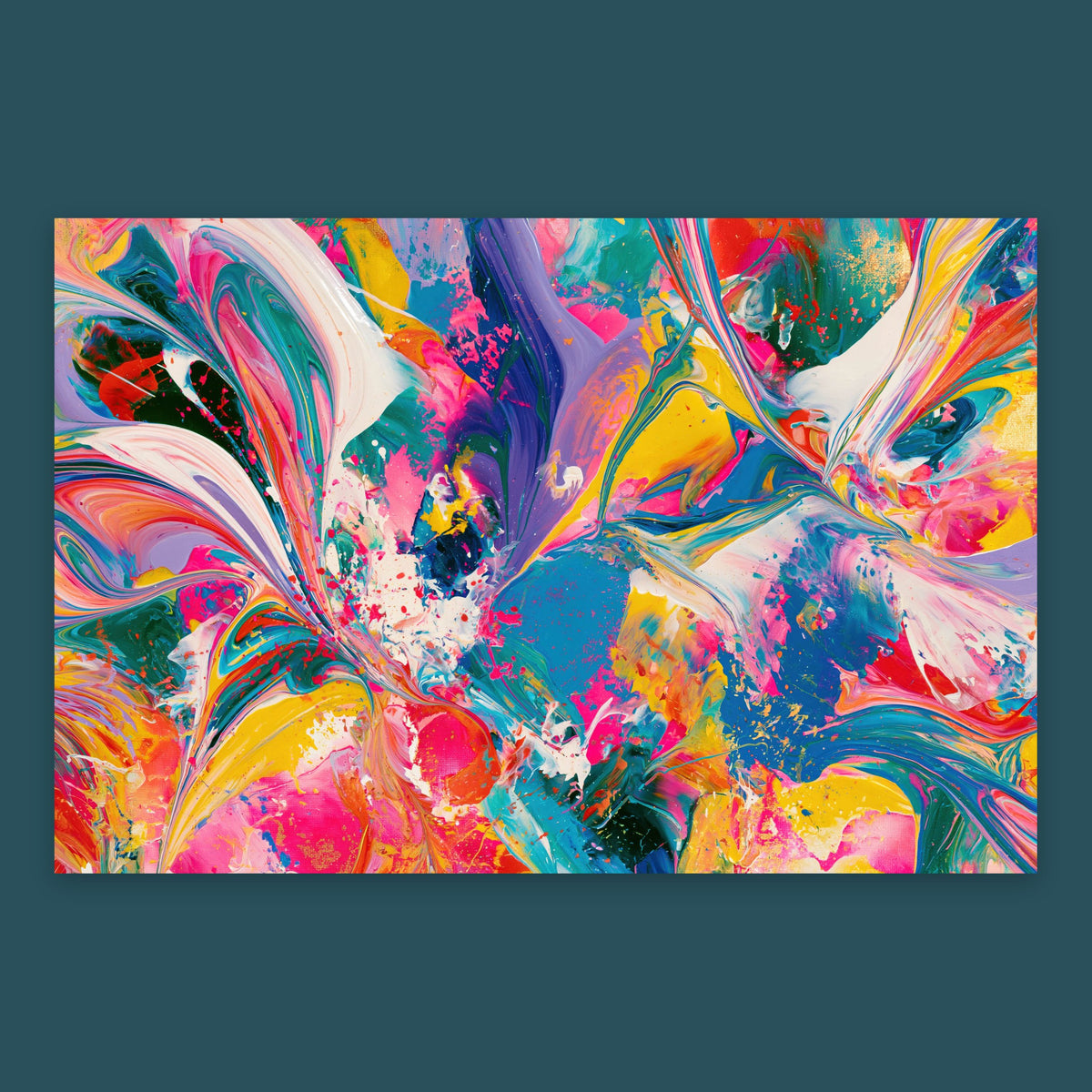 Vibrant Color Swirl flat lay