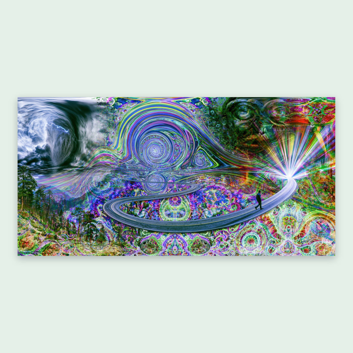 Psychedelic Spiral Vortex flat lay