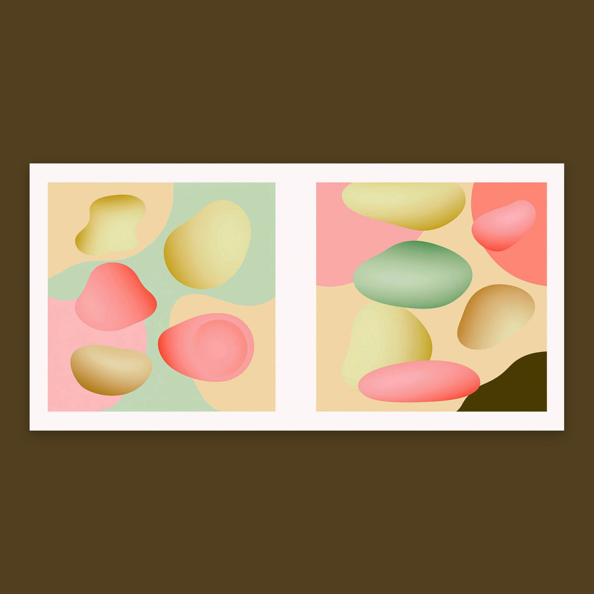 Soft Pastel Blooms flat lay