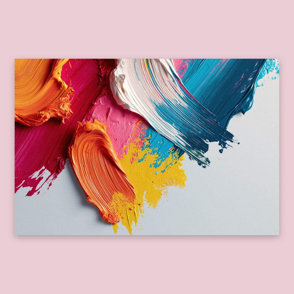 Joyful Color Strokes flat lay