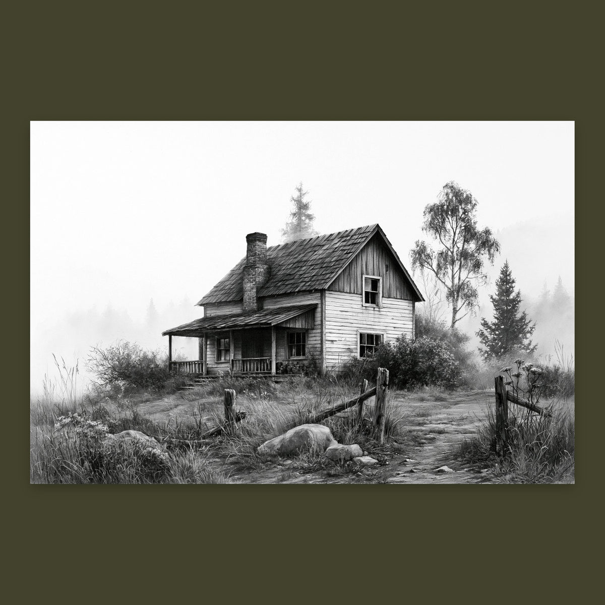 Foggy Farmhouse Cabin flat lay