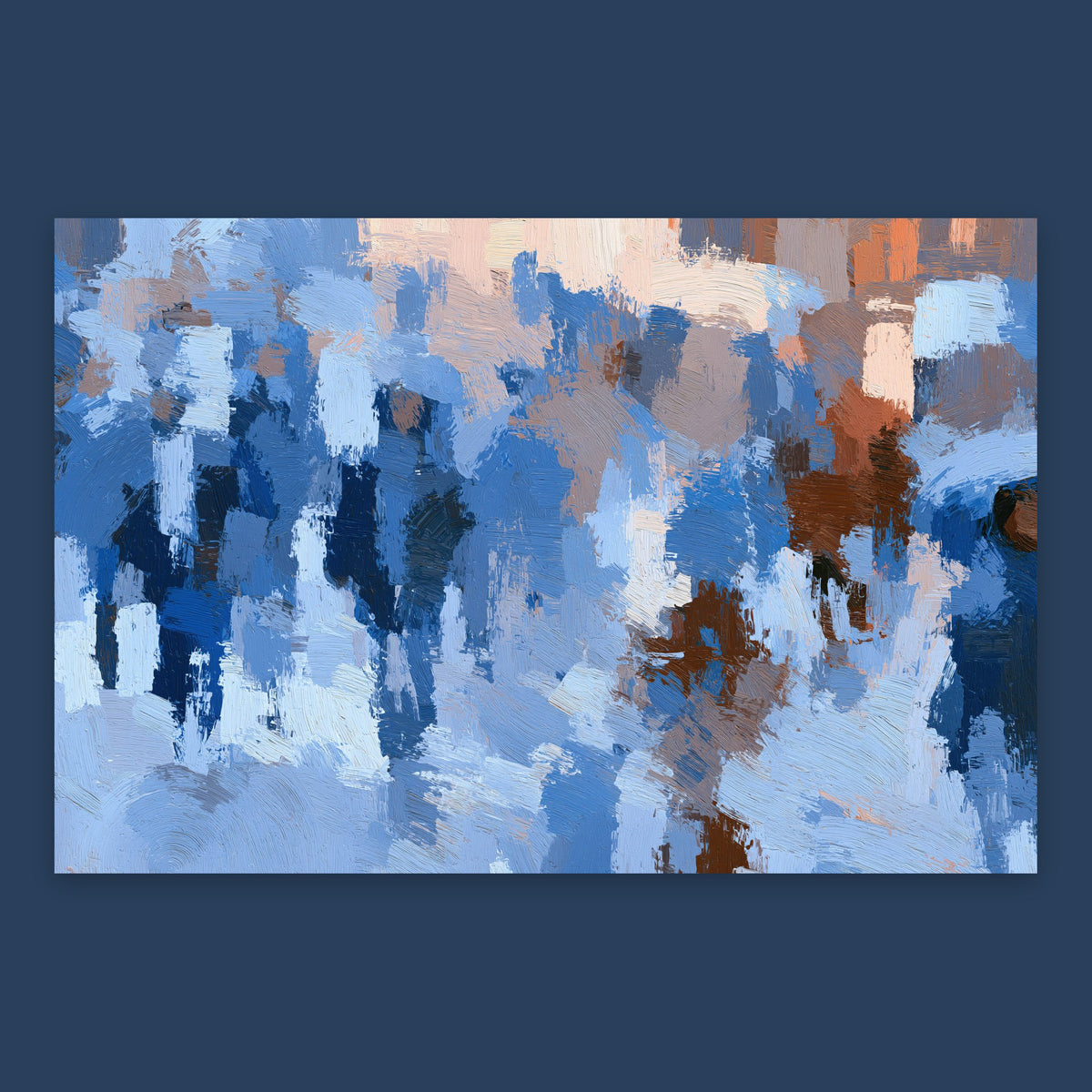 Blue Crowd Impression flat lay