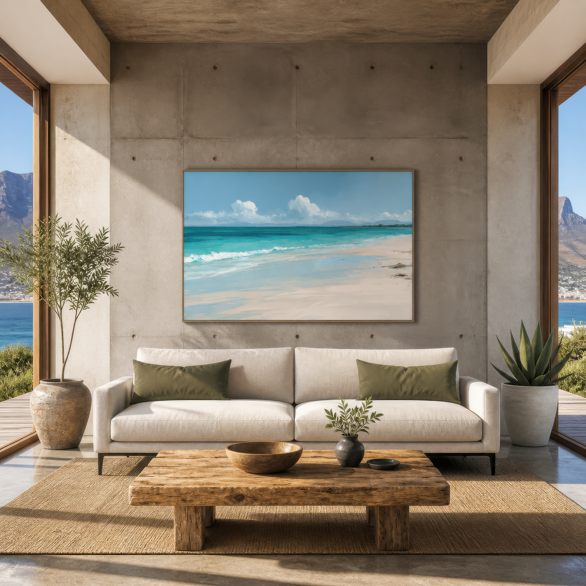 Tranquil Turquoise Shore – Coastal Wall Art