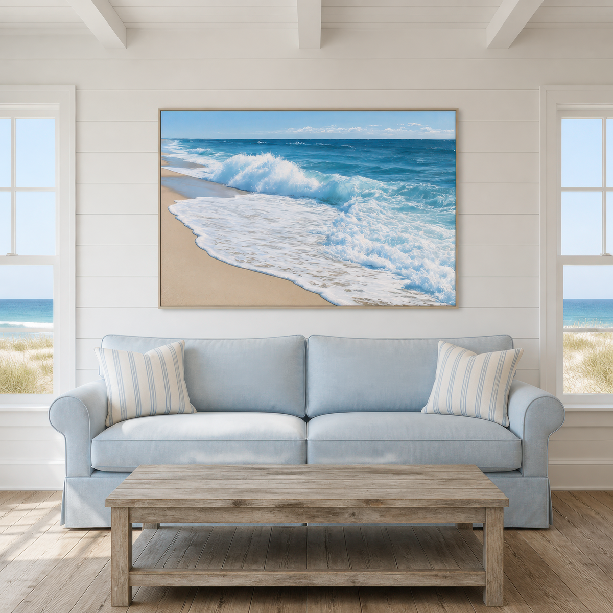 Wave Break at Shore – Coastal Wall Art