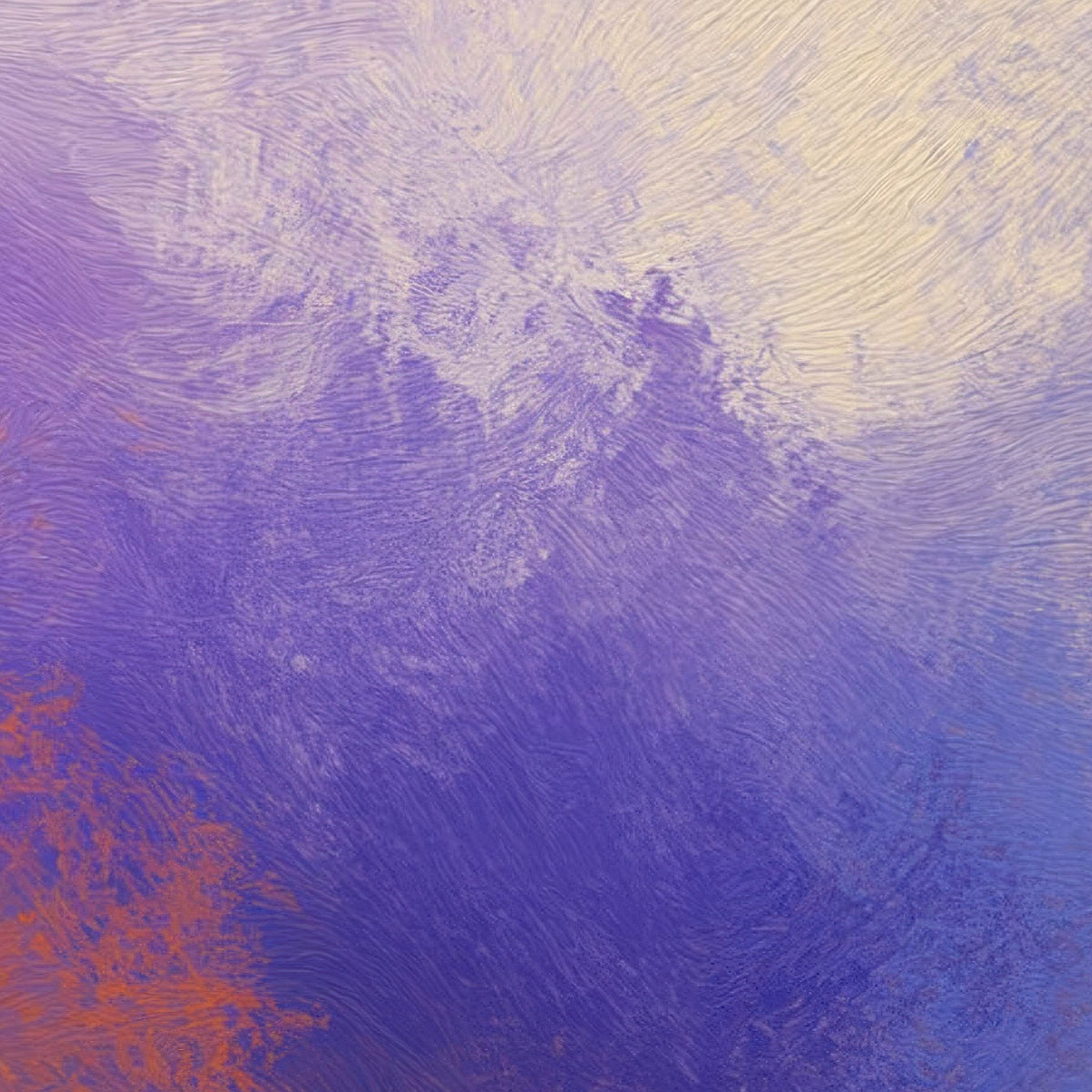 Orange and Purple Cloud Abstract close-up detail