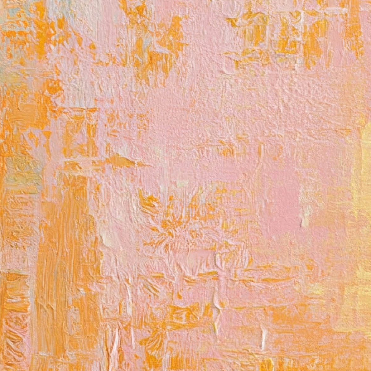 Golden Yellow and Pink Abstract close-up detail