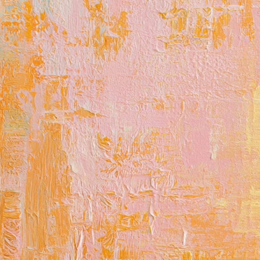 Golden Yellow and Pink Abstract – Abstract Wall Art