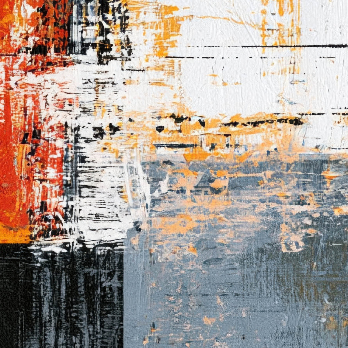 Multicolor Bold Block Abstract close-up detail