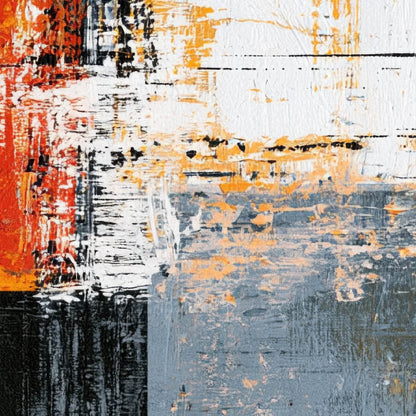 Multicolor Bold Block Abstract close-up detail