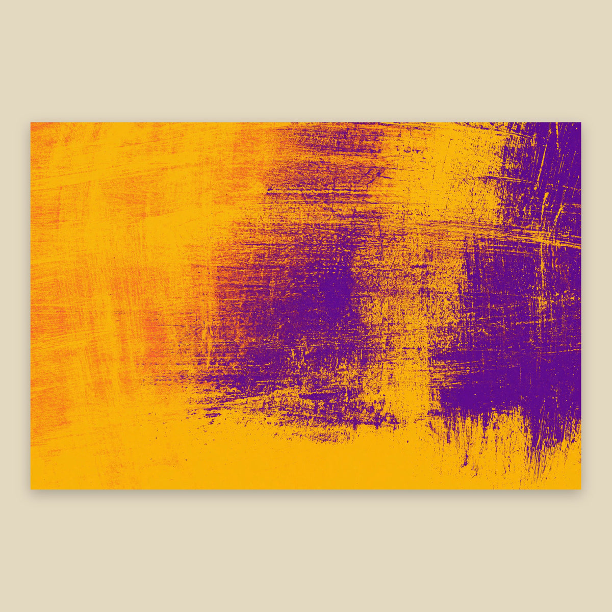 Gold and Purple Abstract flat lay