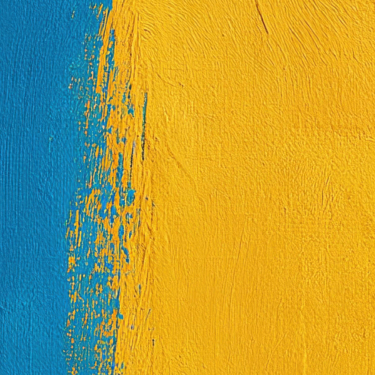 Blue and Yellow Color Block Abstract close-up detail