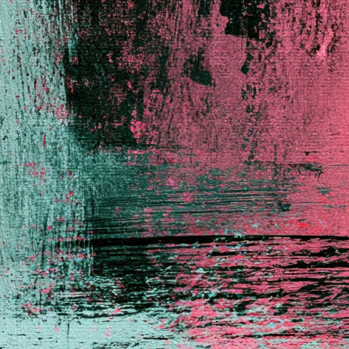 Pink and Mint Abstract close-up detail