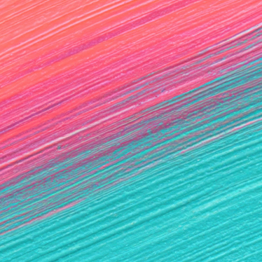 Pink and Teal Brushstroke Abstract – Abstract Wall Art
