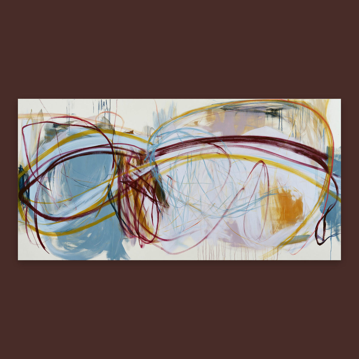 Overlapping Loops Abstract flat lay