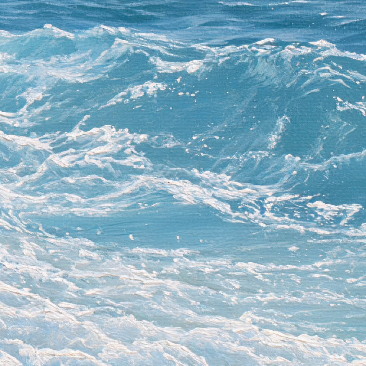 Wave Break at Shore close-up detail