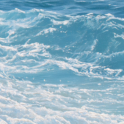 Wave Break at Shore close-up detail