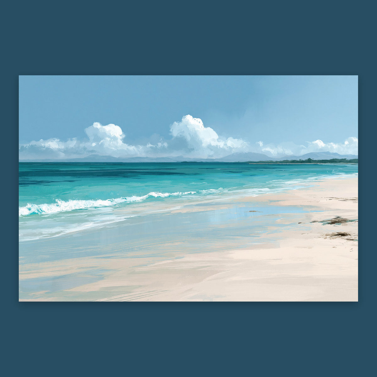 Tranquil Turquoise Shore – Coastal Wall Art