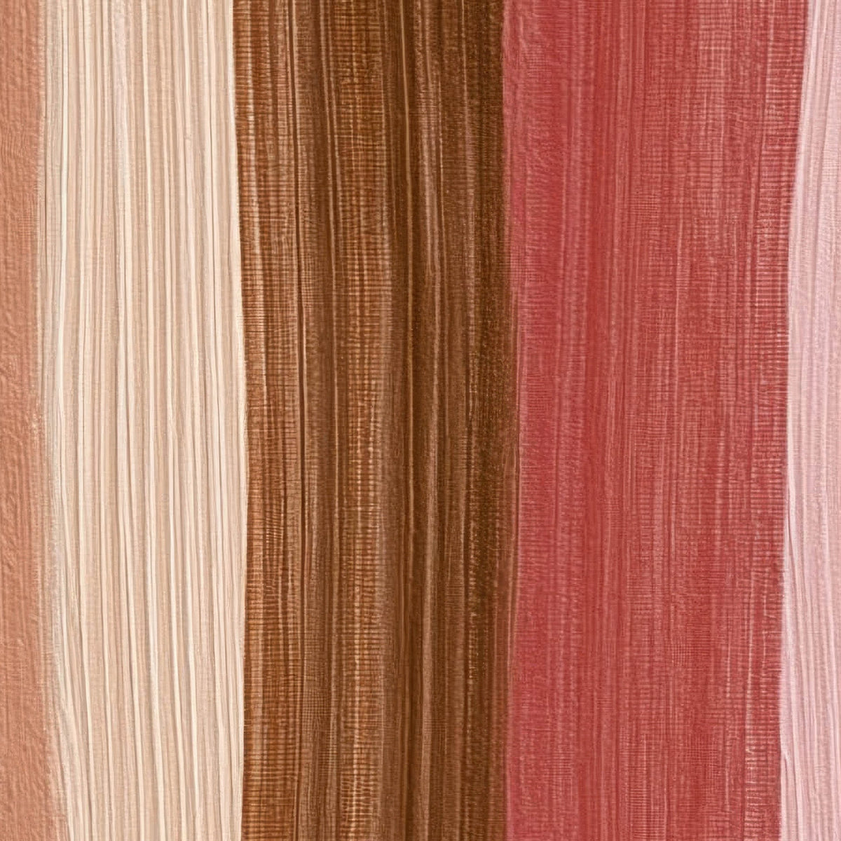 Terracotta and Rose Stripes close-up detail