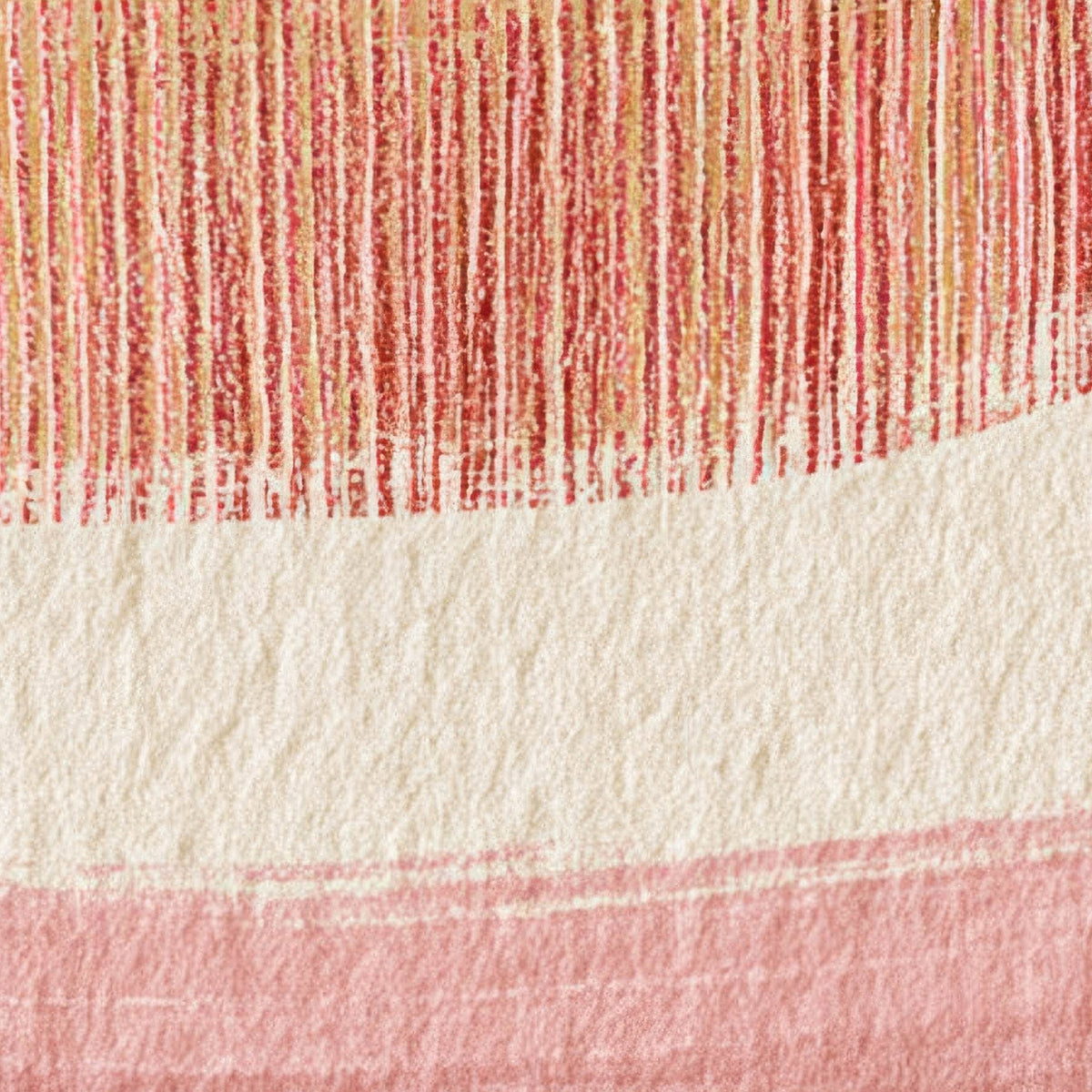 Woven Wave Bands in Coral and Rose close-up detail