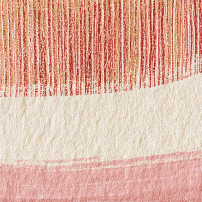 Woven Wave Bands in Coral and Rose close-up detail