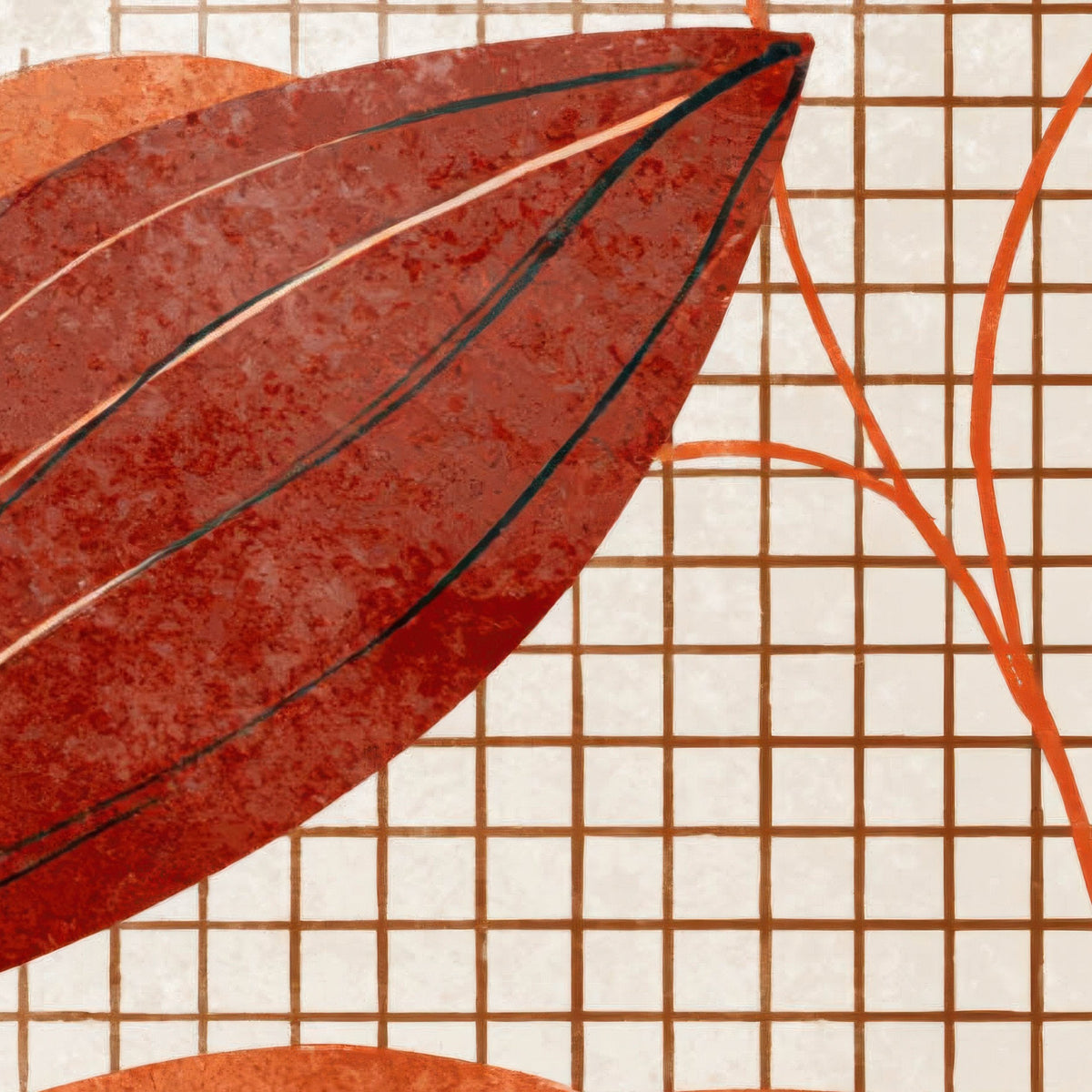 Autumn Leaves Collage close-up detail