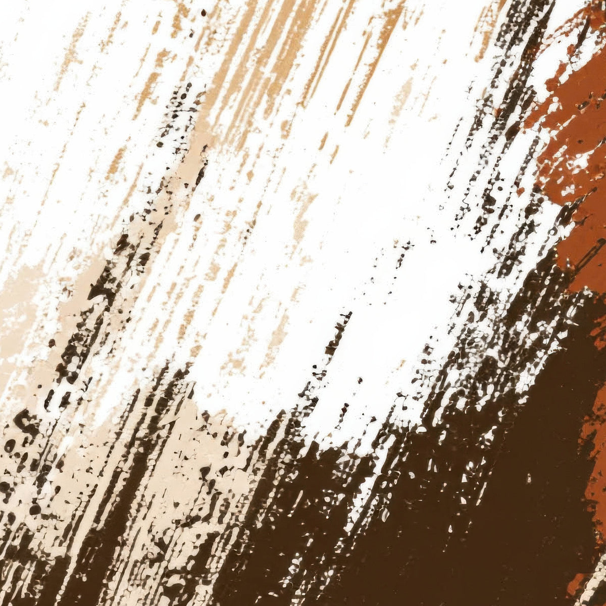 Bold Strokes in Rust and Gold close-up detail