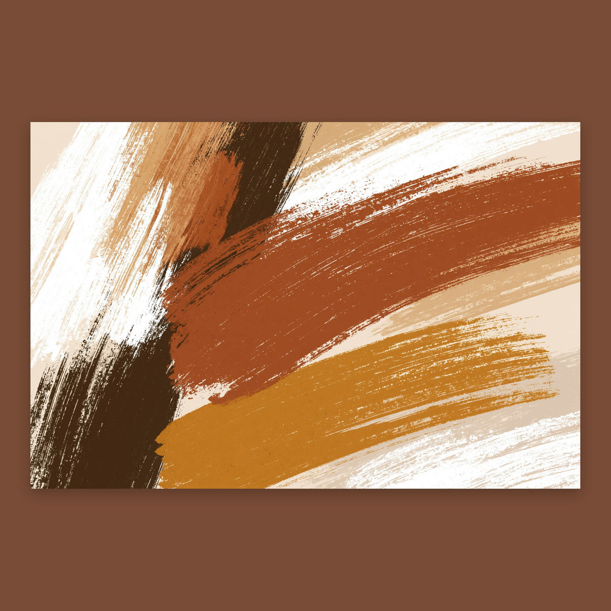 Bold Strokes in Rust and Gold flat lay