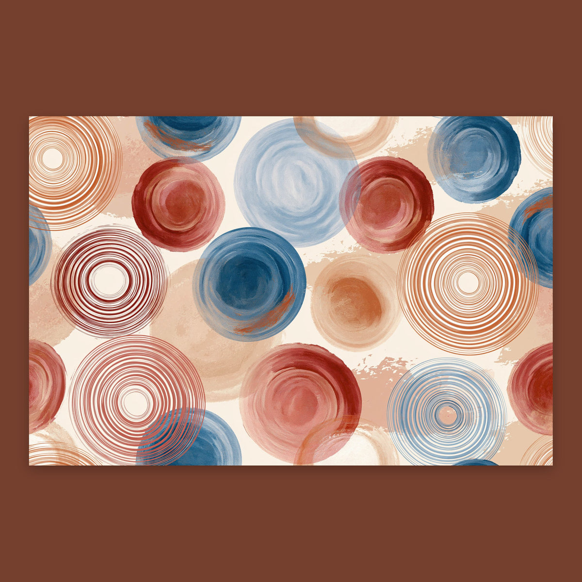 Spiraling Circles – Boho Wall Art