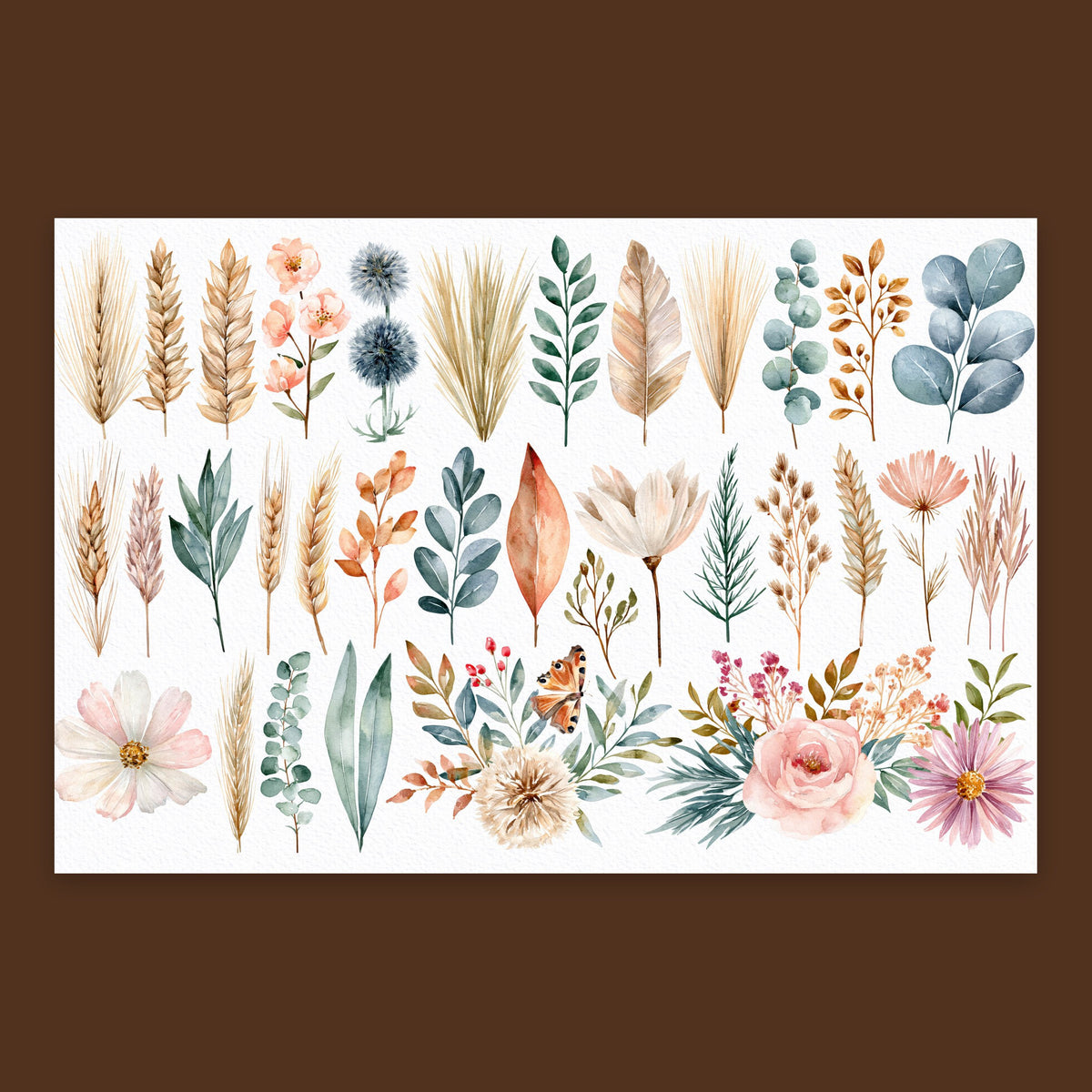 Pressed Botanical Collection flat lay