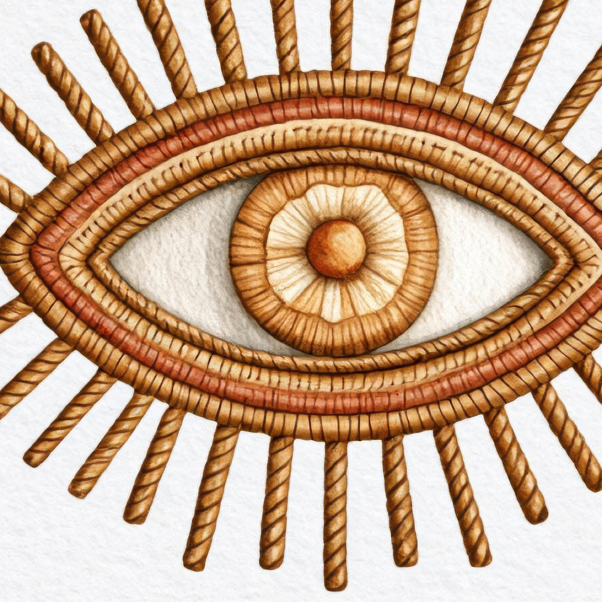 Sun and Eye Talisman Collection close-up detail