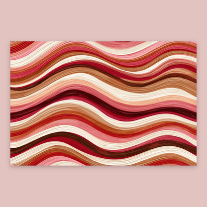 Wave Bands in Dusty Rose flat lay