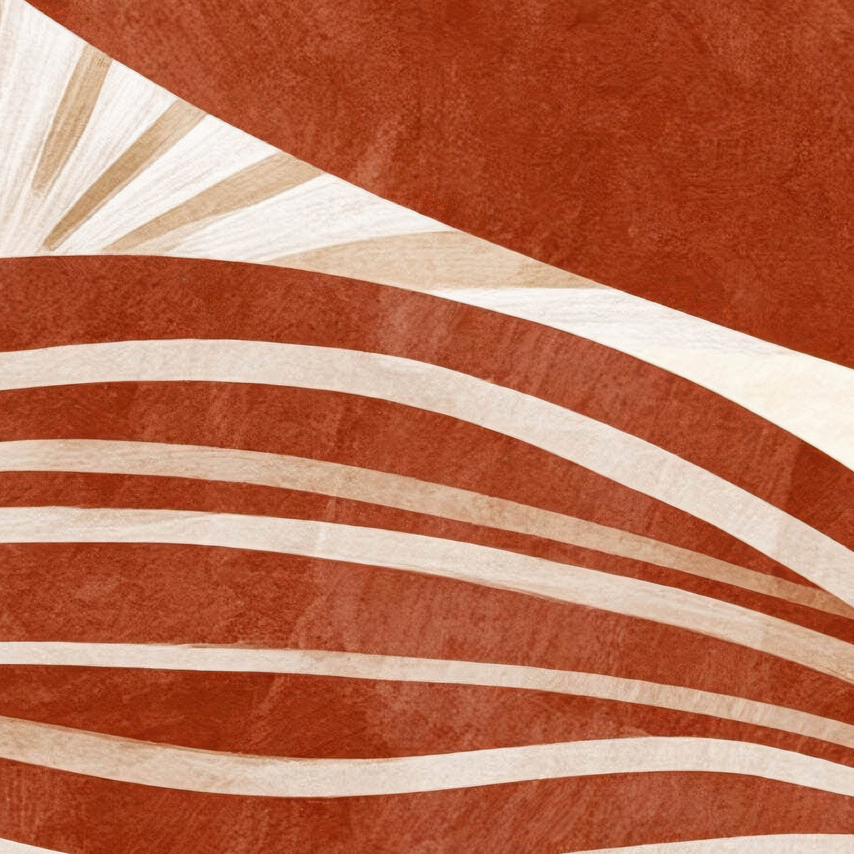 Botanical Study in Charcoal and Rust – Boho Wall Art