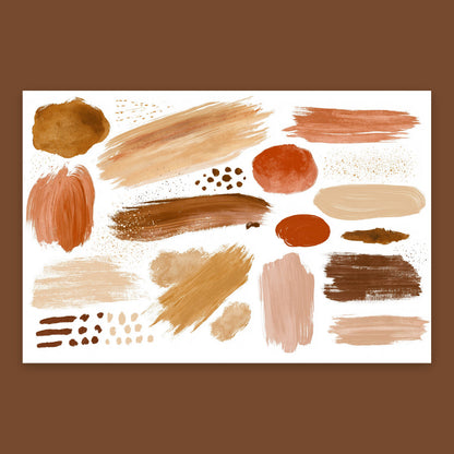 Wandering Brushstrokes flat lay