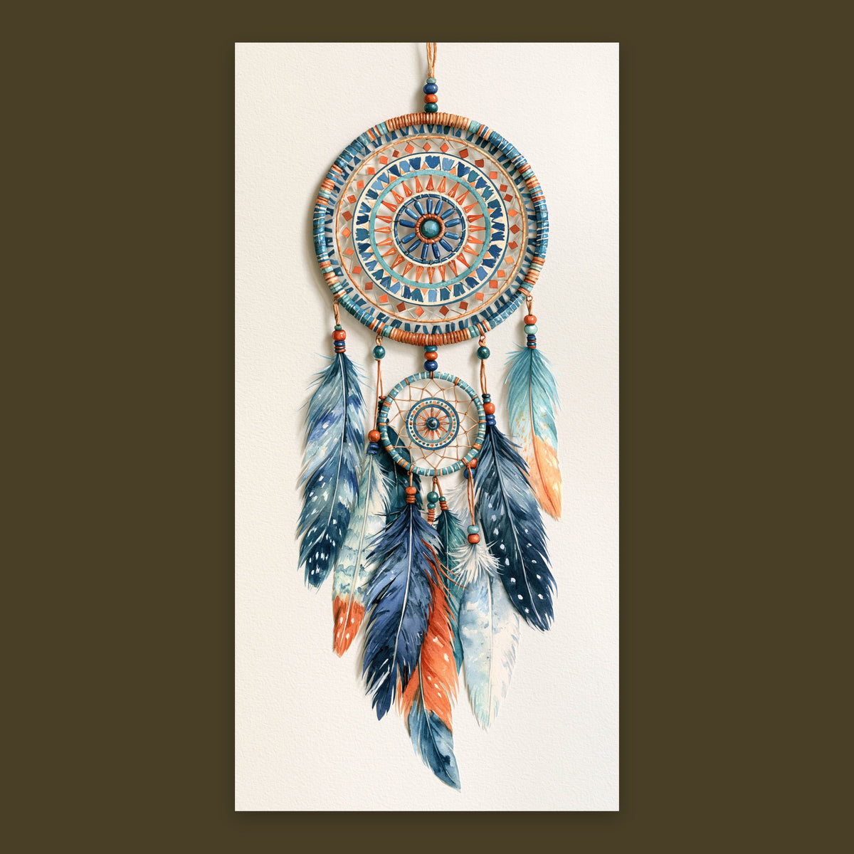 Indigo Dreamcatcher flat lay