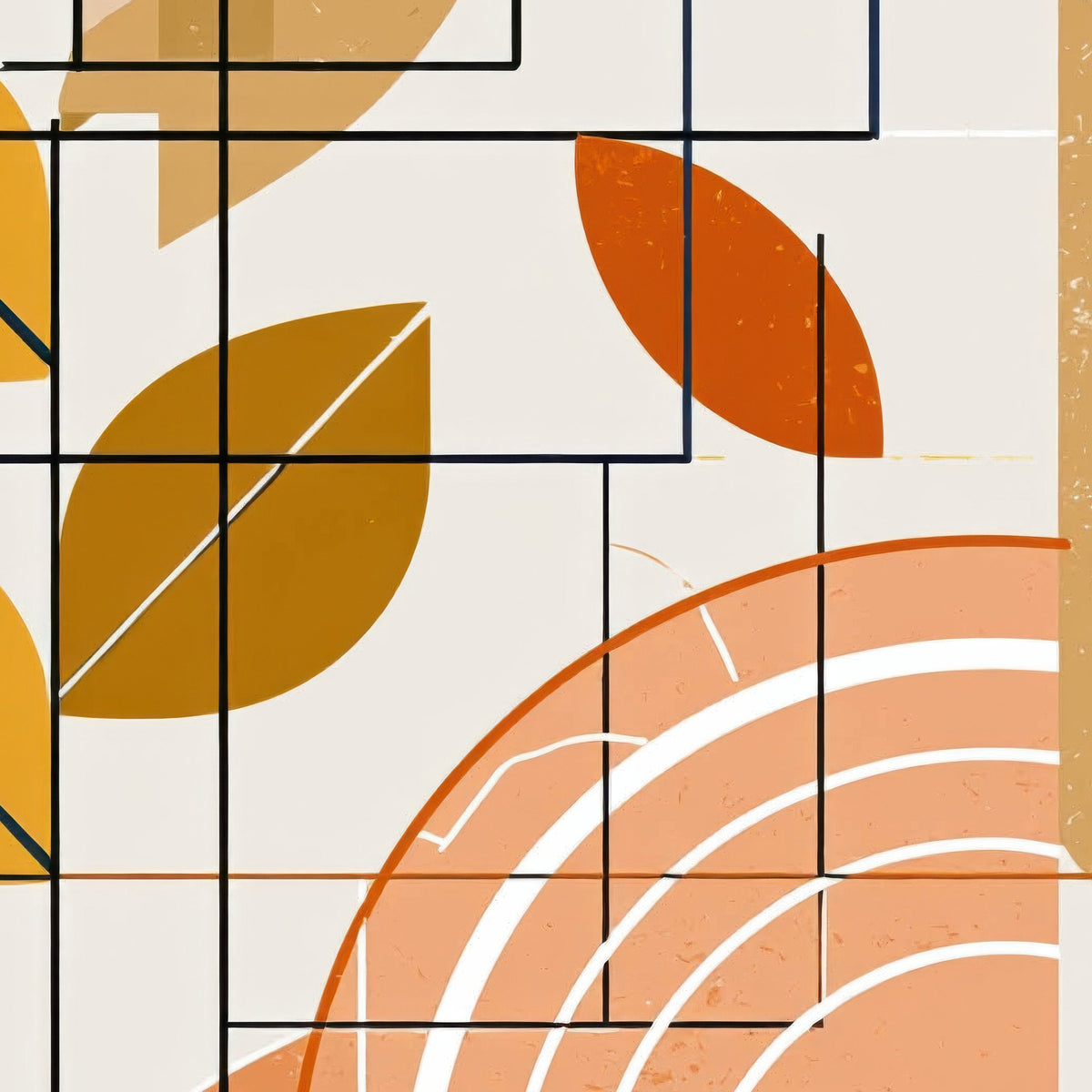 Autumn Geometric Study close-up detail