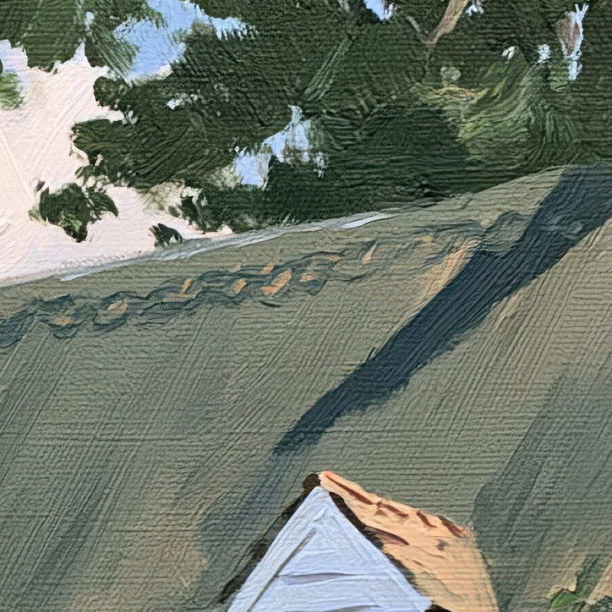 Thatched Cottage and Picket Fence close-up detail