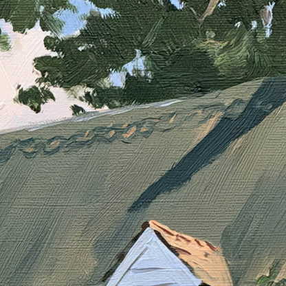 Thatched Cottage and Picket Fence close-up detail