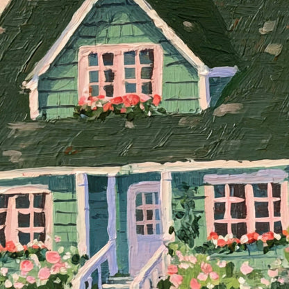 Folk Hillside Cottage close-up detail