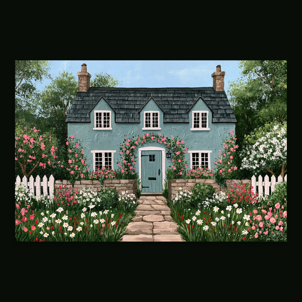 Rose Arch Cottage flat lay