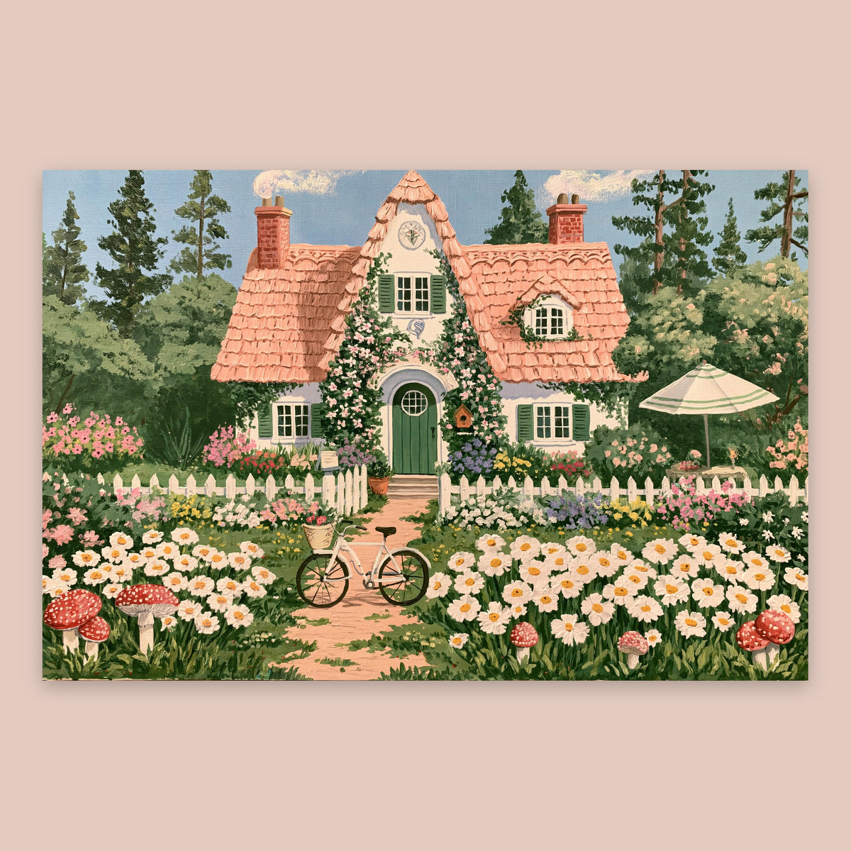 Storybook Garden Cottage flat lay