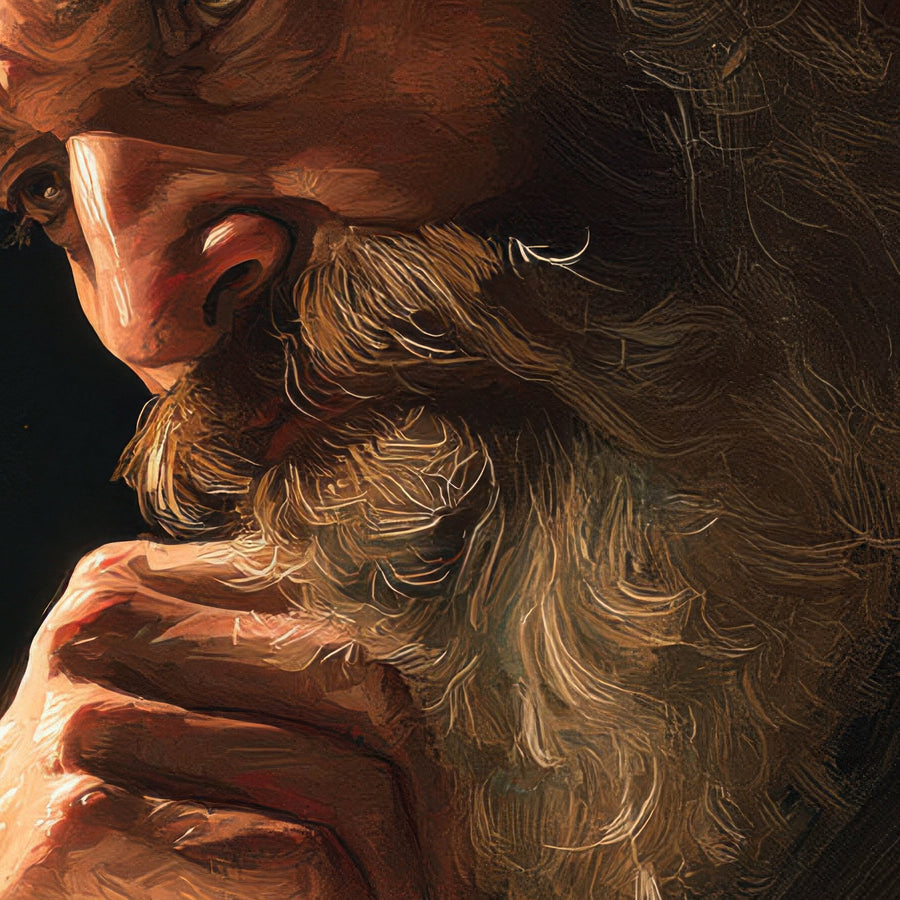 Scholar by Candlelight – Dark Academia Wall Art