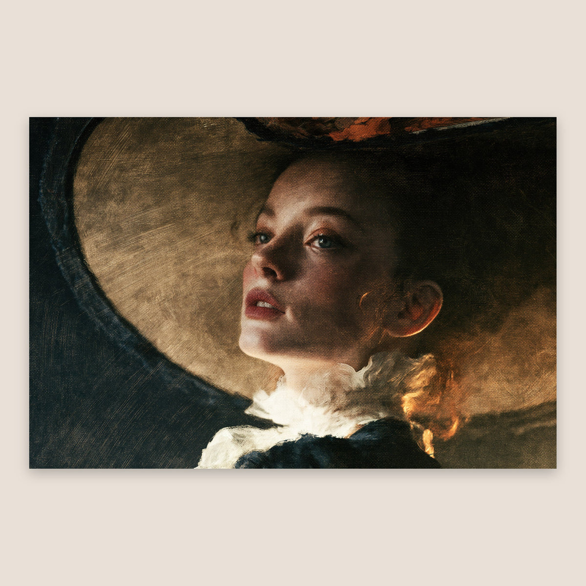 Portrait in a Wide Hat flat lay