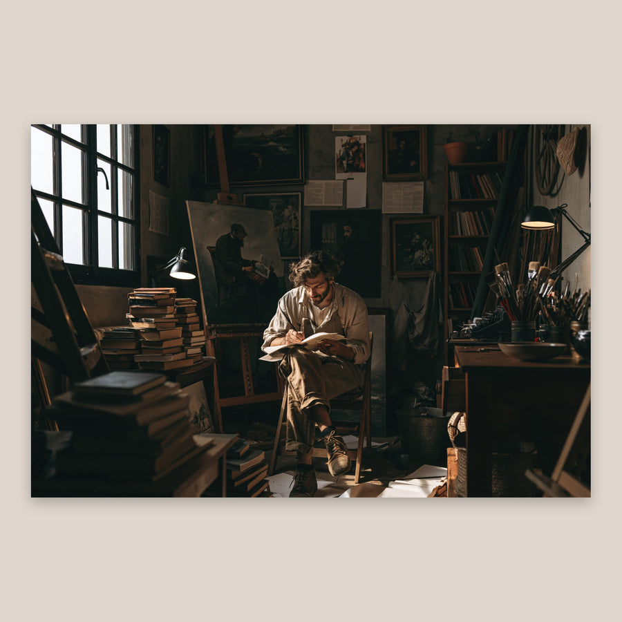 The Book-Lined Studio – Dark Academia Wall Art