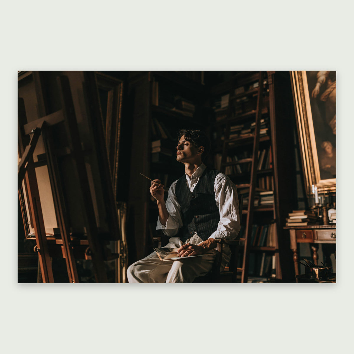 Artist in Repose flat lay