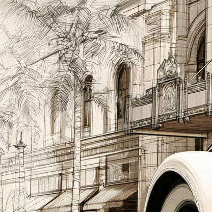Amber Motorcar Sketch close-up detail
